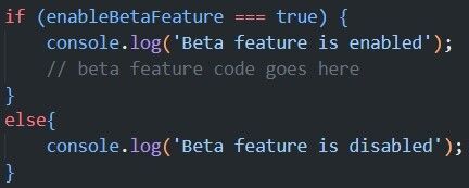 Feature Flag Code Segment